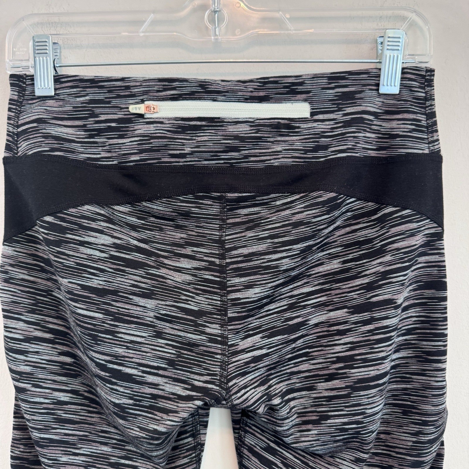 Abercrombie & Fitch A&F Leggings Women Medium Black Space Dye Activewear