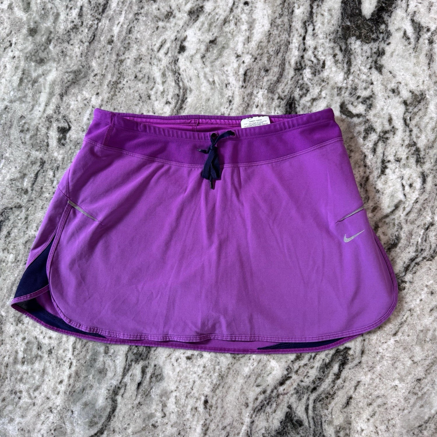 Nike Dri-Fit Skort Women’s Small Purple Plaid Shorts Built-In Tennis Running