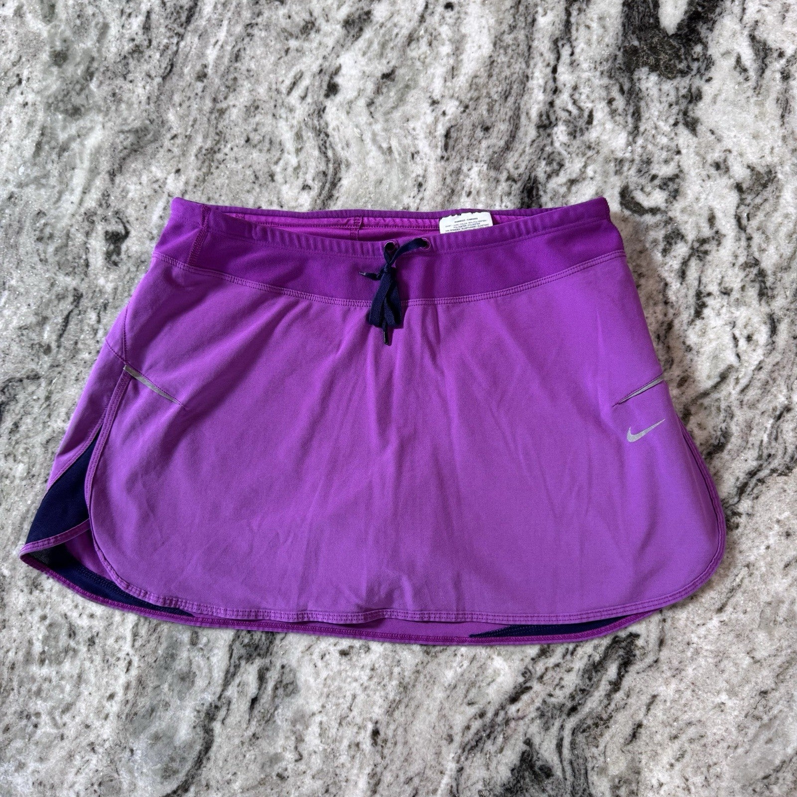 Nike Dri-Fit Skort Women’s Small Purple Plaid Shorts Built-In Tennis Running