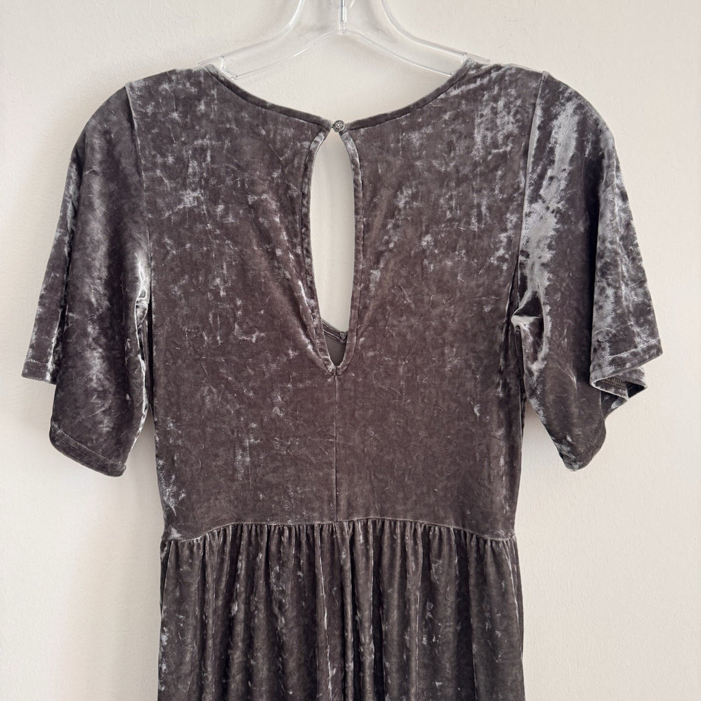 American Eagle Outfitters Soft & Sexy Womens Romper Crushed Velvet Dark Green S