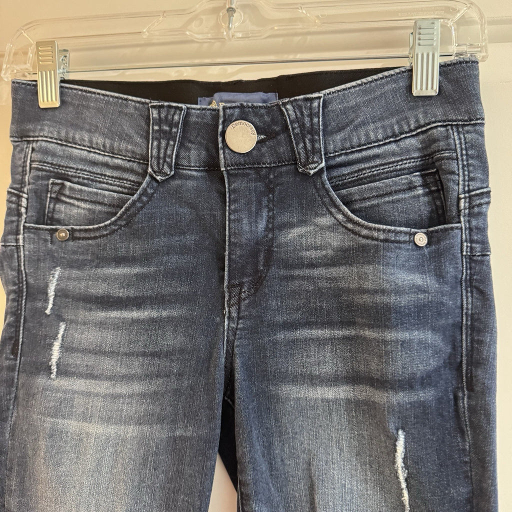 Democracy Absolution Womens Skinny Jeans Size 0P Dark Wash Stretch Denim 