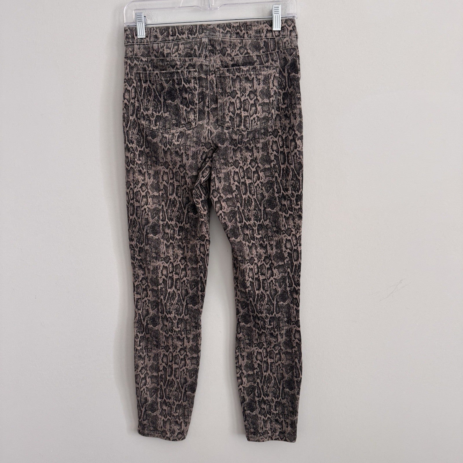 Lot of 4 Spanx Leggings Medium Faux Leather Camo Snakeskin Twill Jeggings M