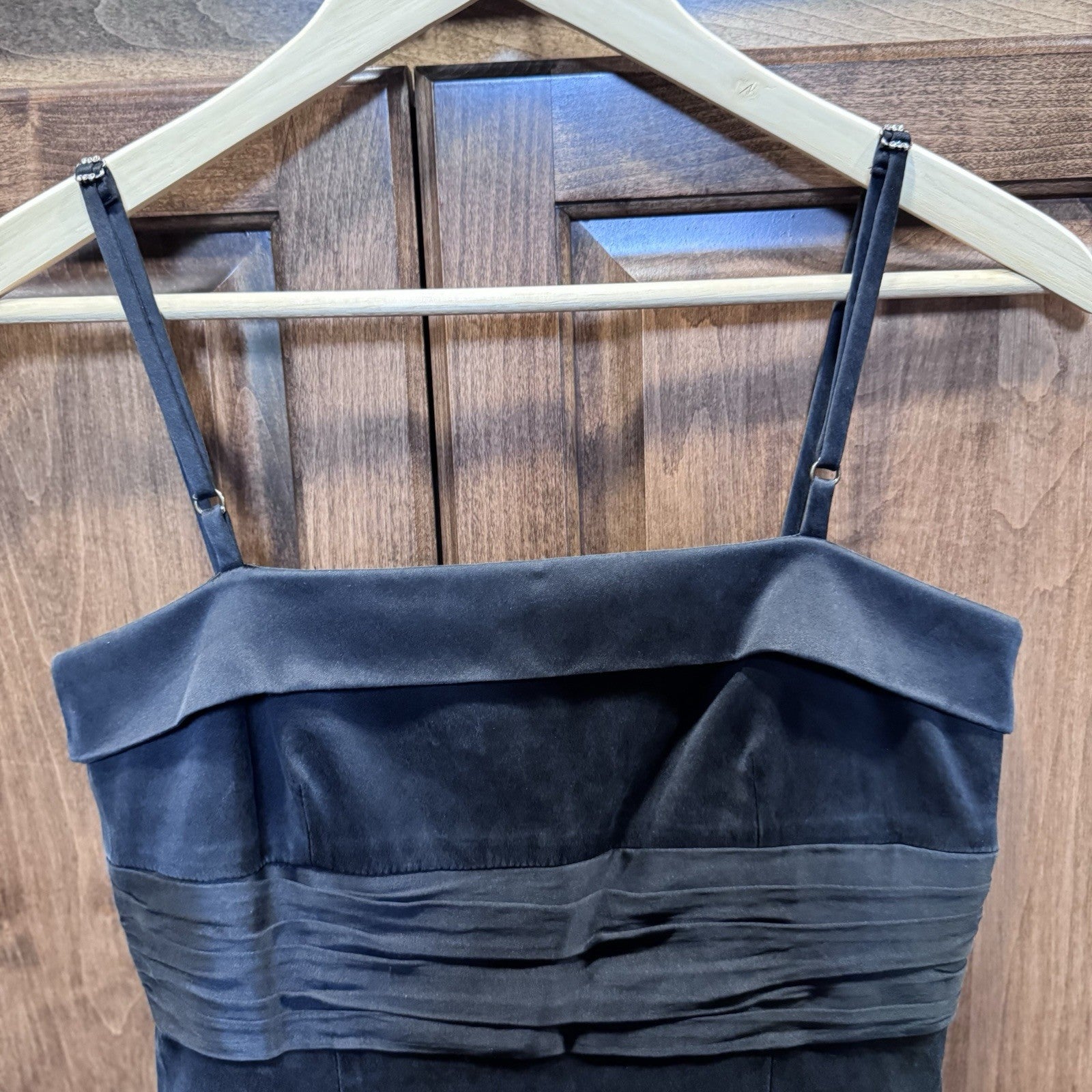 Laundry by Shelli Segal Black Silk Blend Strapless Dress Size 6