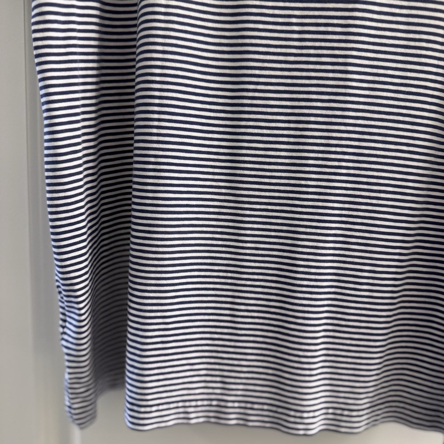 Peter Millar Striped Polo Shirt Men’s Medium Navy White Crown Logo Golf