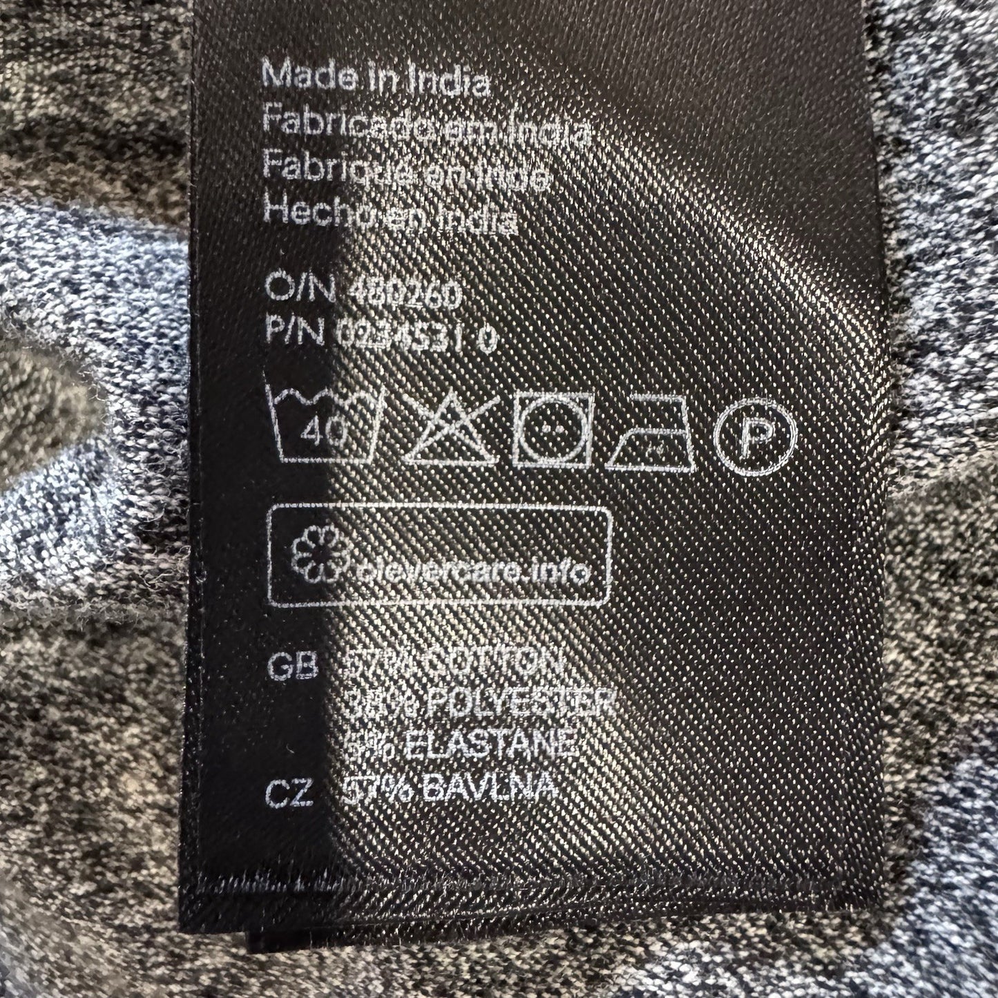 H&M Divided Basic Gray 3/4 Sleeve A-Line Dress - Size M