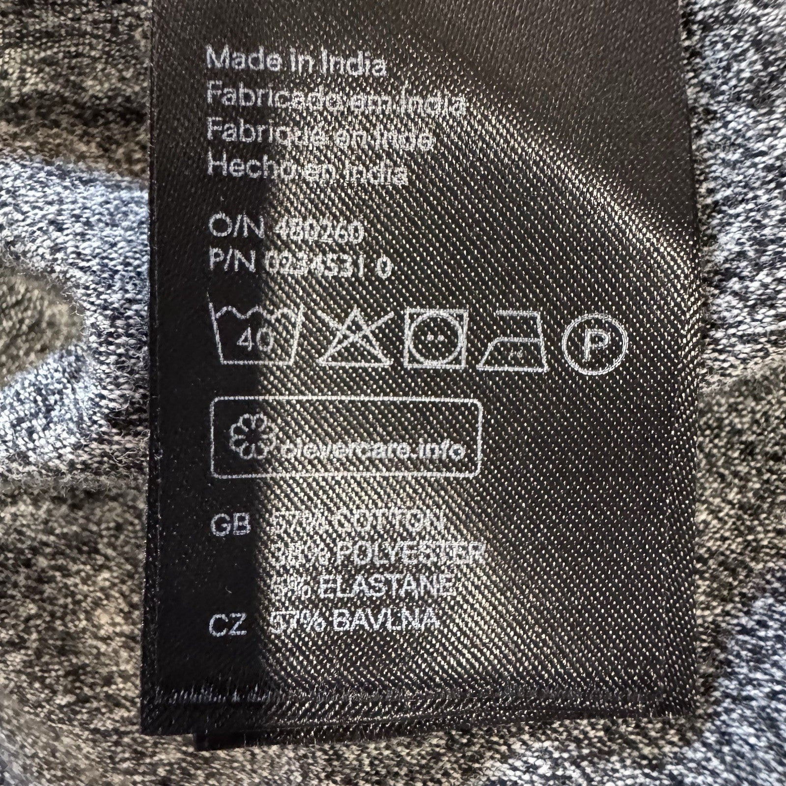 H&M Divided Basic Gray 3/4 Sleeve A-Line Dress - Size M