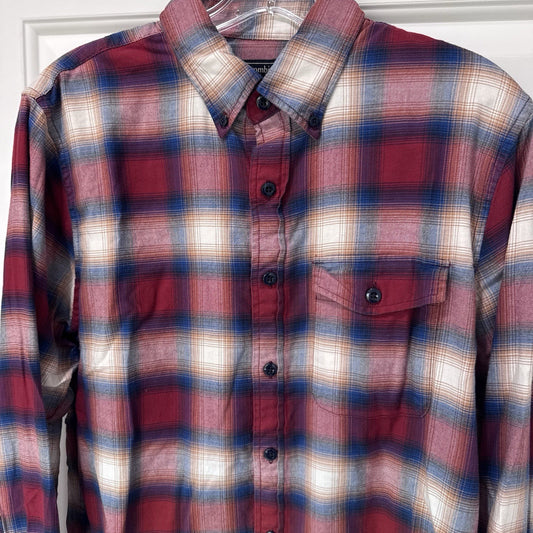 Abercrombie & Fitch Men’s Plaid Button Down Shirt – Size M
