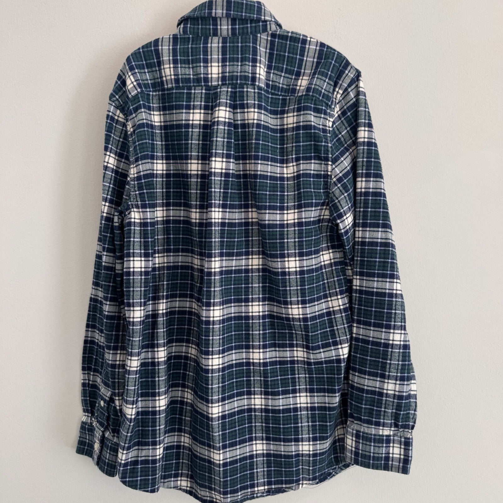 Vineyard Vines Whale Shirt Plaid Button Down Boys M Cotton Preppy (12-14)