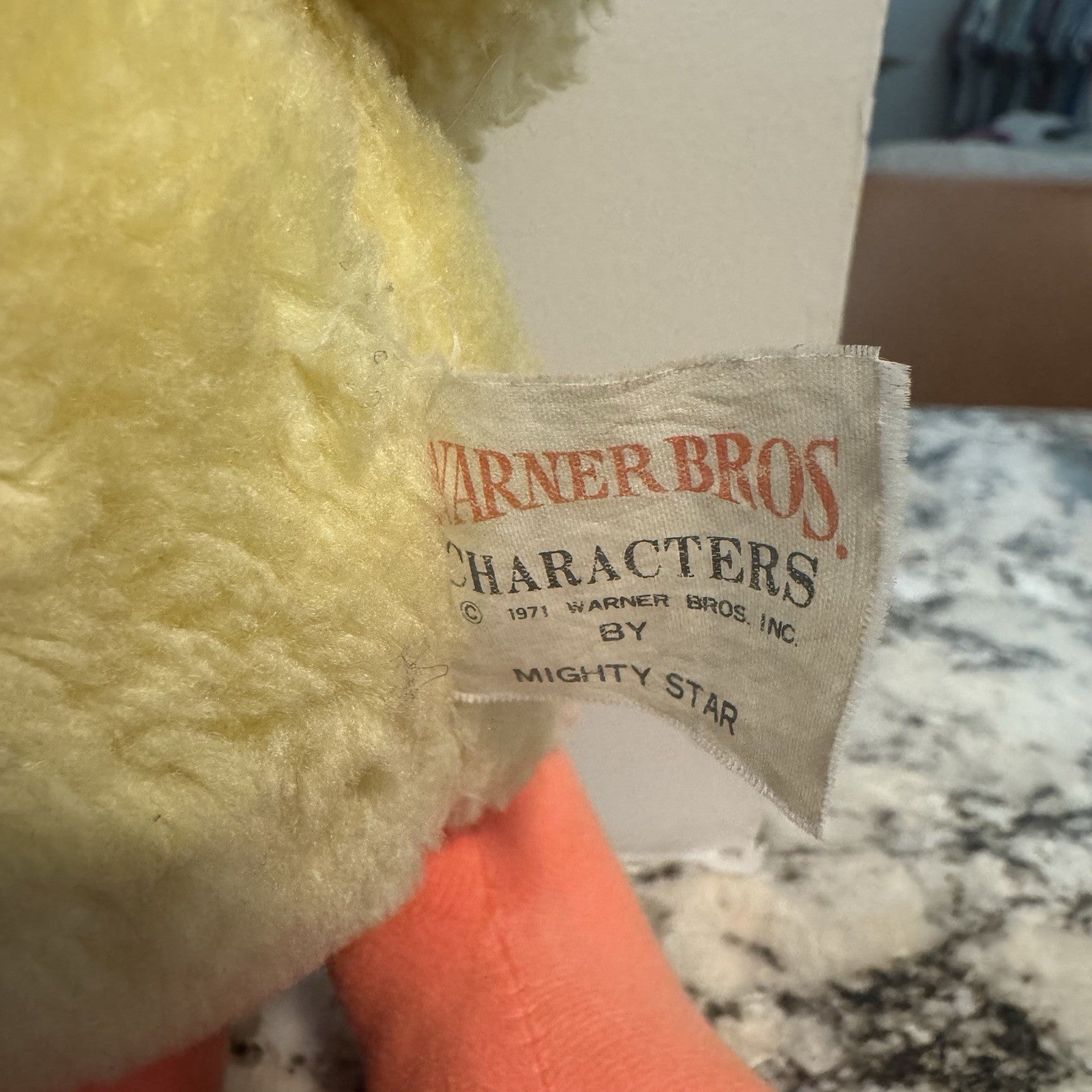 1971 Mighty Star Tweetie Bird 15” Push Warner Bros. 