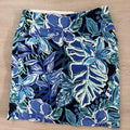 Swing Control Women’s Golf Skort Sz 4 Blue Tropical Print Pull On