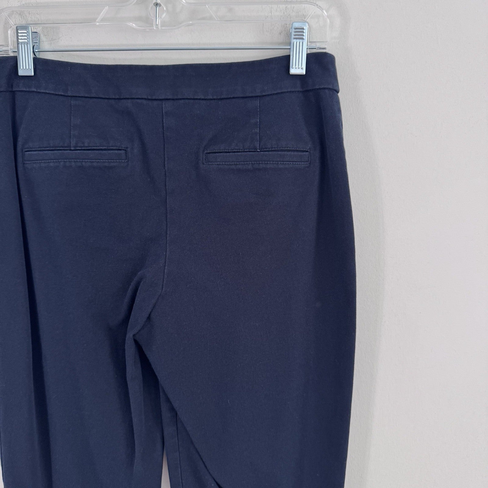 Talbots Pants Women’s 6P Navy Blue Signature Capri Flat Front Summer Outdoors