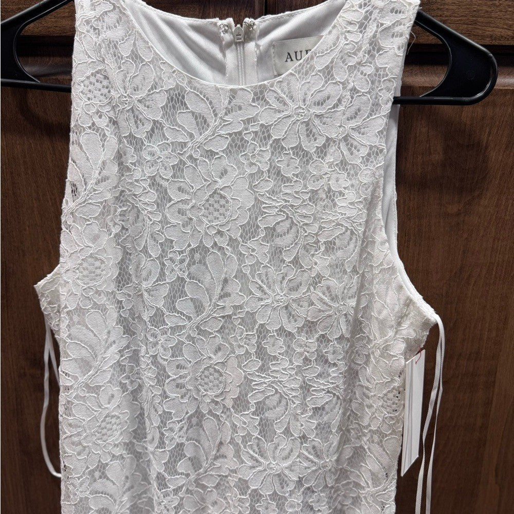 Aura Irresistible White Lace Maxi Dress Sleeveless S NWT by Red Dress Boutique