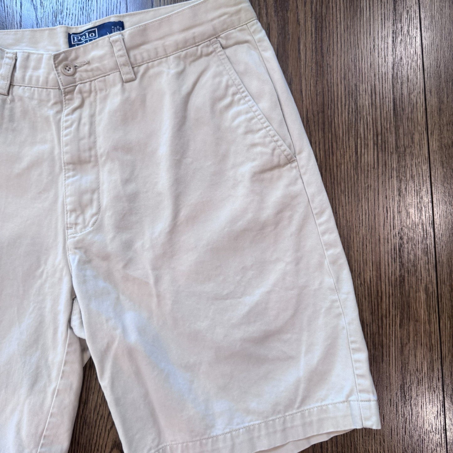 Vintage Polo Ralph Lauren Prospect Chino Shorts Mens32 Khaki Cotton Classic Fit