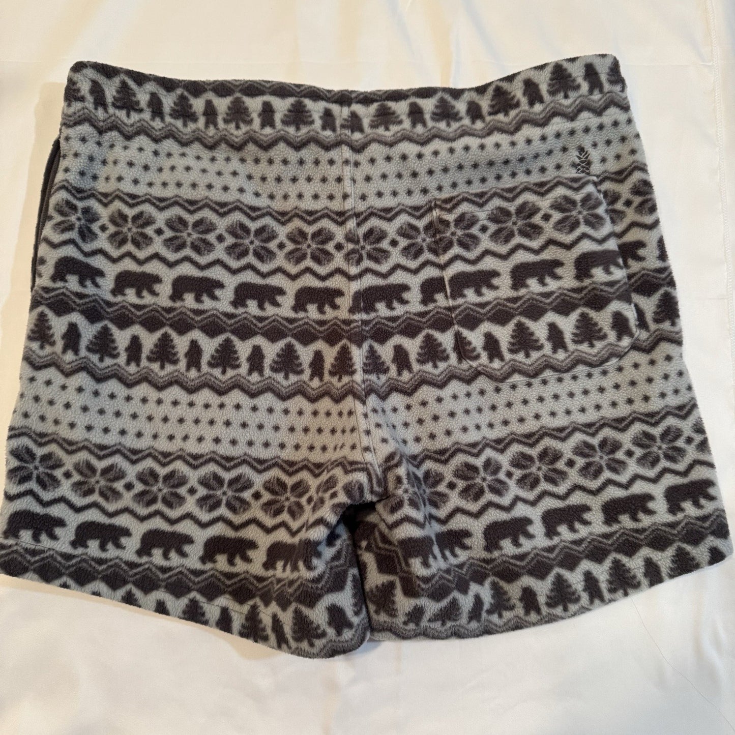 Chubbies Shorts Men's L Lounge Wear Bear Snowflake Tree Pattern Preppy Cotton