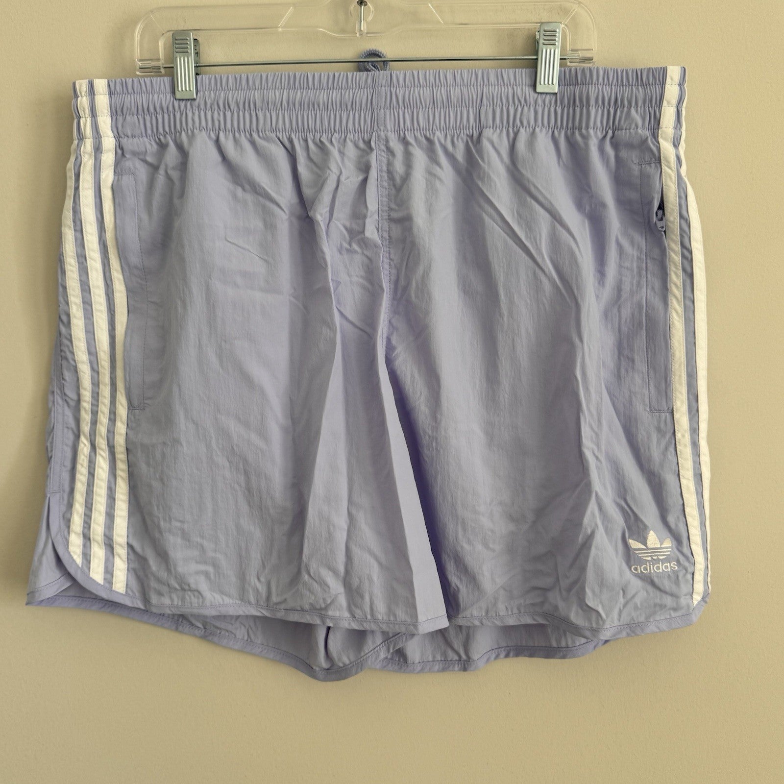 Adidas Originals Men's XL Sprinter Shorts Violet Tone Purple White 3-Stripe NWT