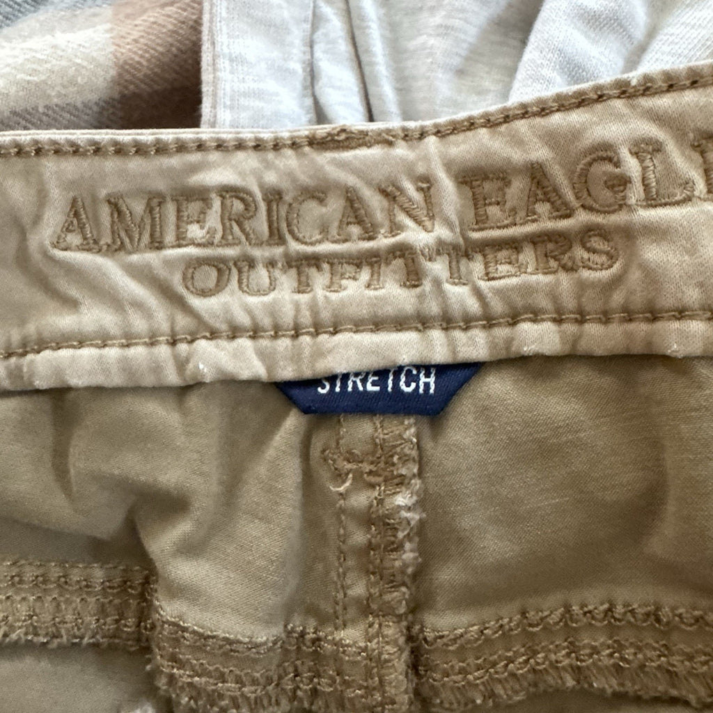 American Eagle Stretch Khaki Pants Women’s Size 8 Short Tan Skinny Casual