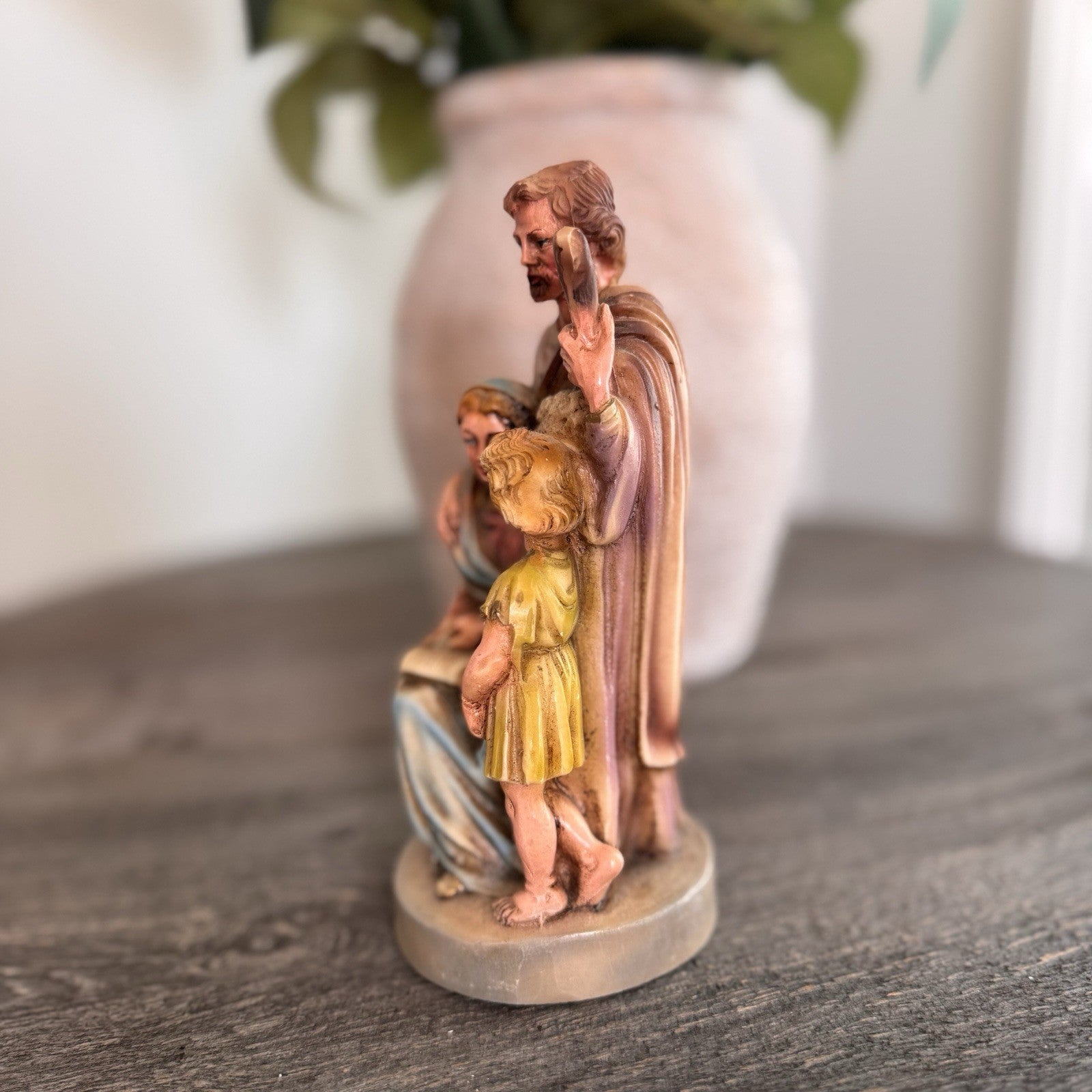 Vintage Holy Family Figurine Made in Italy Nativity Jesus Mary Joseph 7"