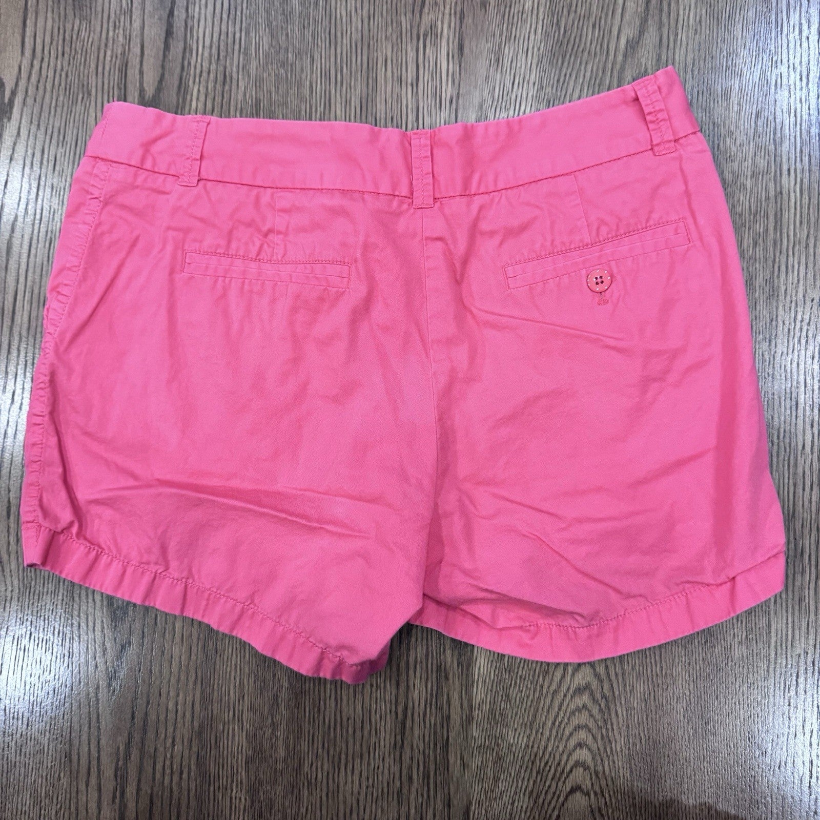 J.Crew Chino Classic Twill Shorts Pink Size 8 100% Cotton Summer Casual Preppy