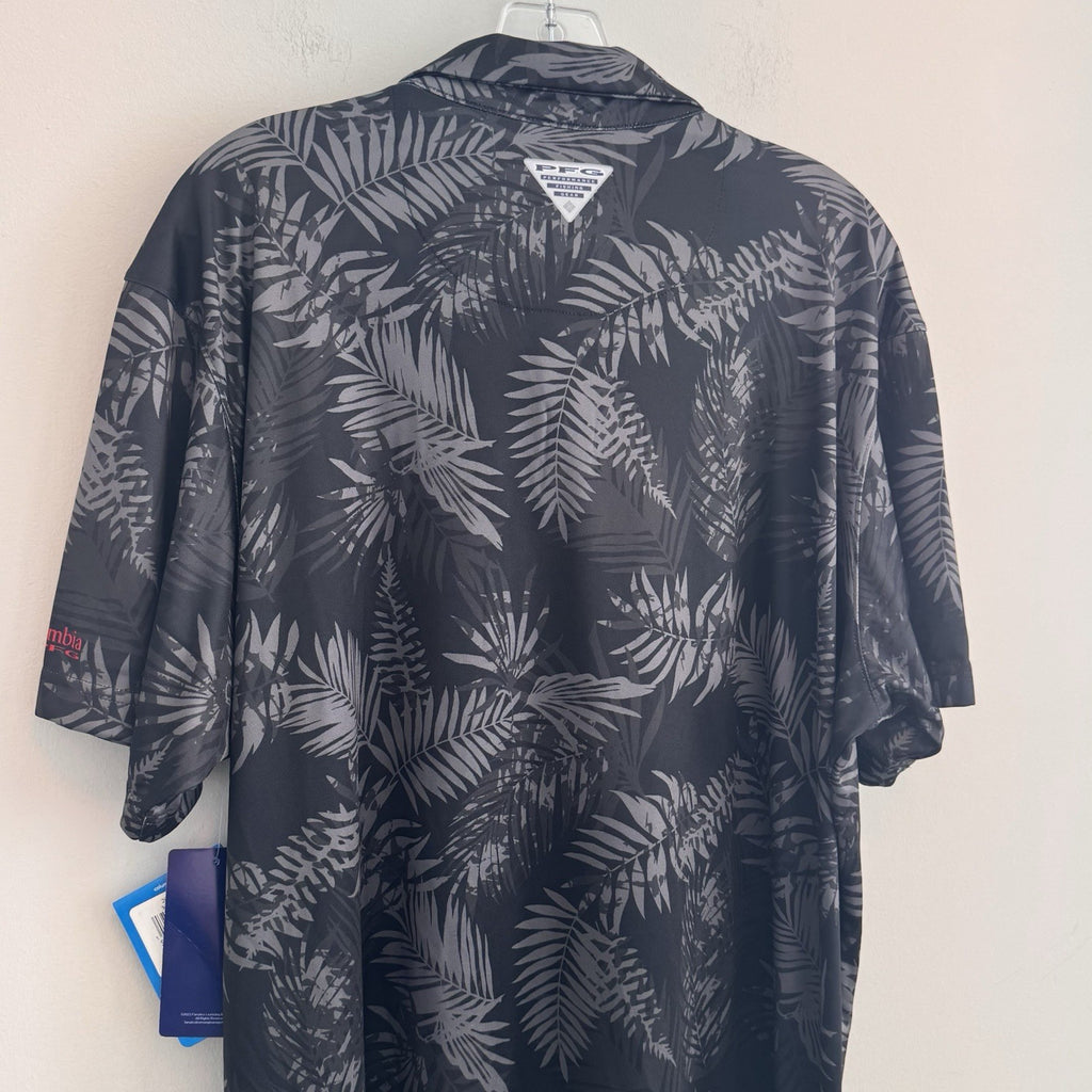 Georgia Bulldogs Columbia PFG Super Terminal Tackle Polo  Floral Men's NWT XL