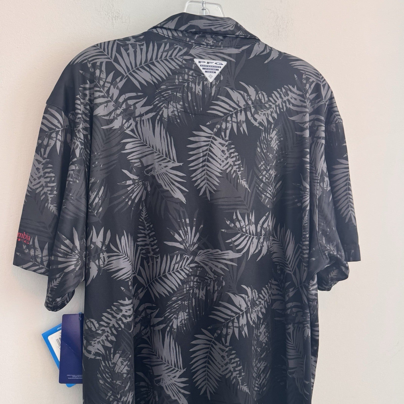 Georgia Bulldogs Columbia PFG Super Terminal Tackle Polo  Floral Men's NWT XL