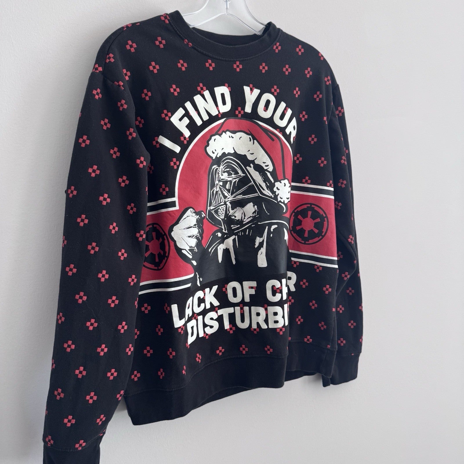 Star Wars Darth Vader Christmas Sweatshirt XL I Find Your Lack Cheer