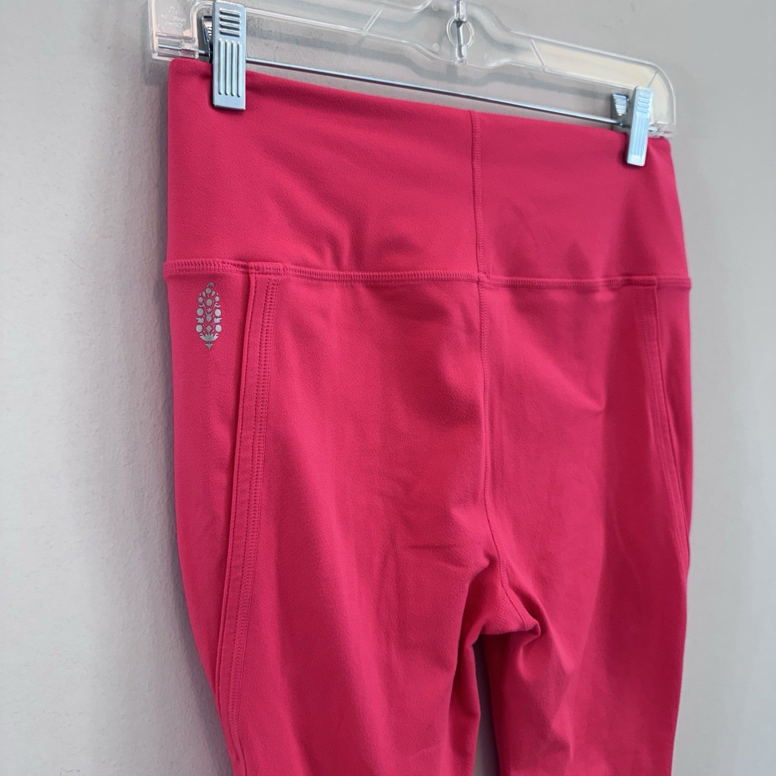 Free People Movement Leggings Women M Pink Crop Yoga Athletic Pants