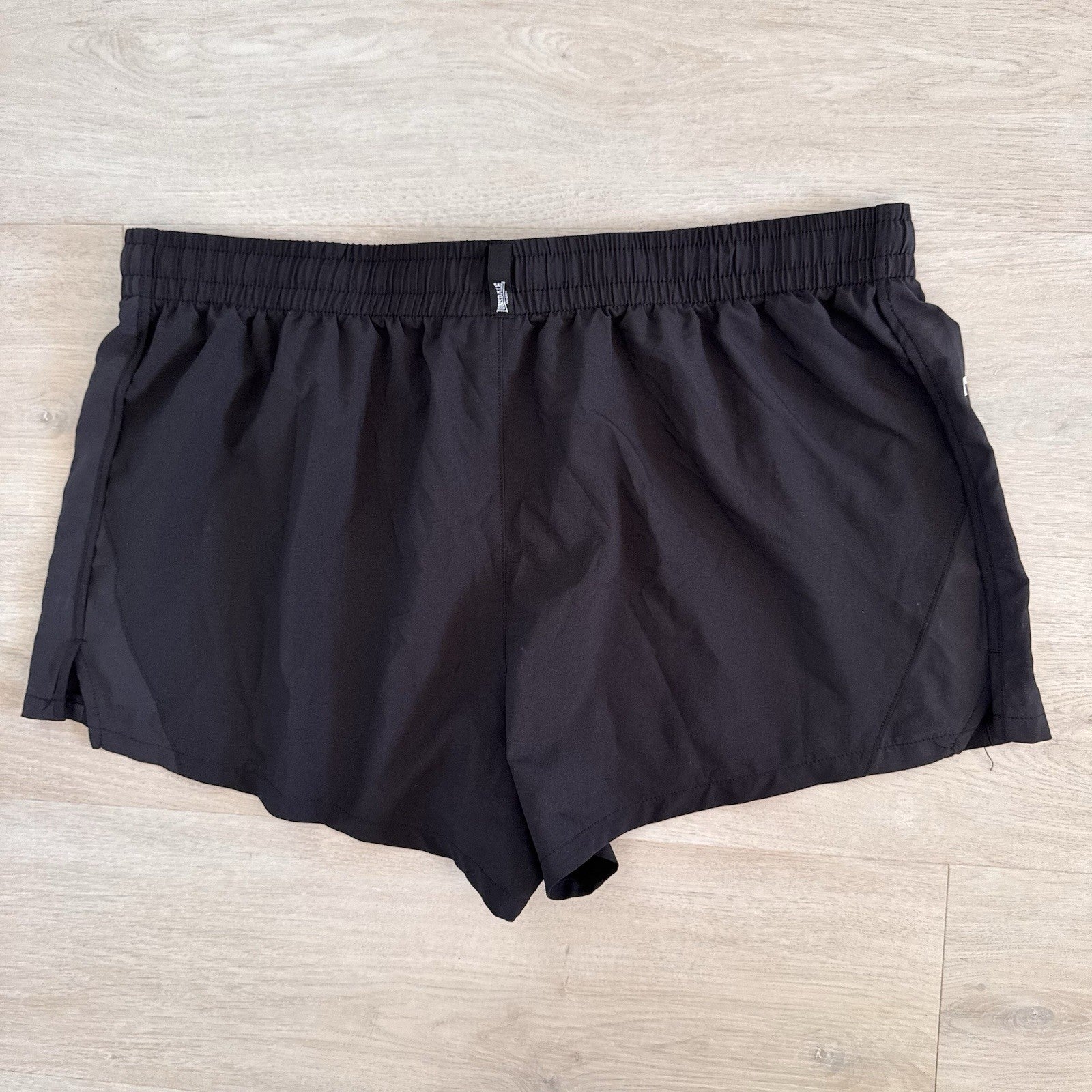 Lonsdale London Women’s Black Athletic Shorts Size 18 Logo Drawstring