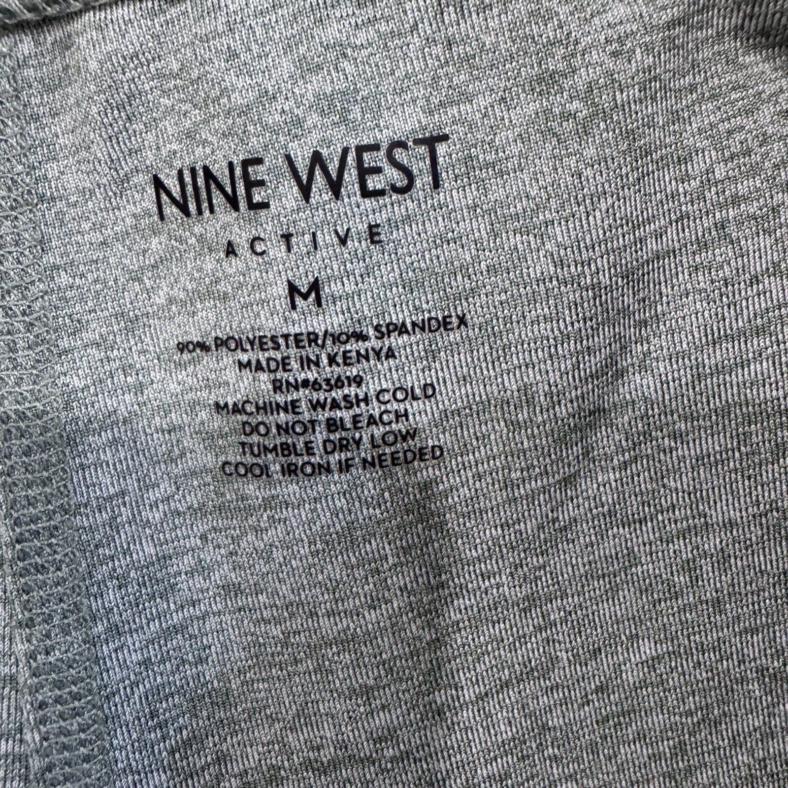 Nine West Active Heather Green Joggers Medium High Waisted Drawstring Sweatpants