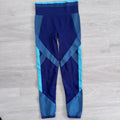 PINK Victoria’s Secret Blue Colorblock Leggings Small Y2K Seamless