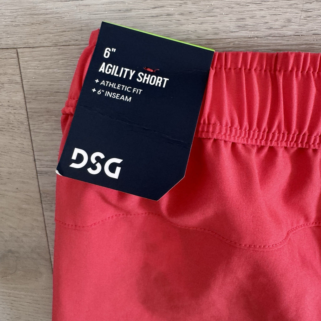 DSG 6” Agility Woven Shorts Men S Red Sun Athletic NWT