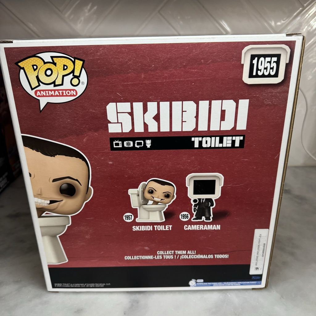 Funko Pop Skibidi Toilet #1955 10” Super Sized Vinyl Figure Animation New In Box