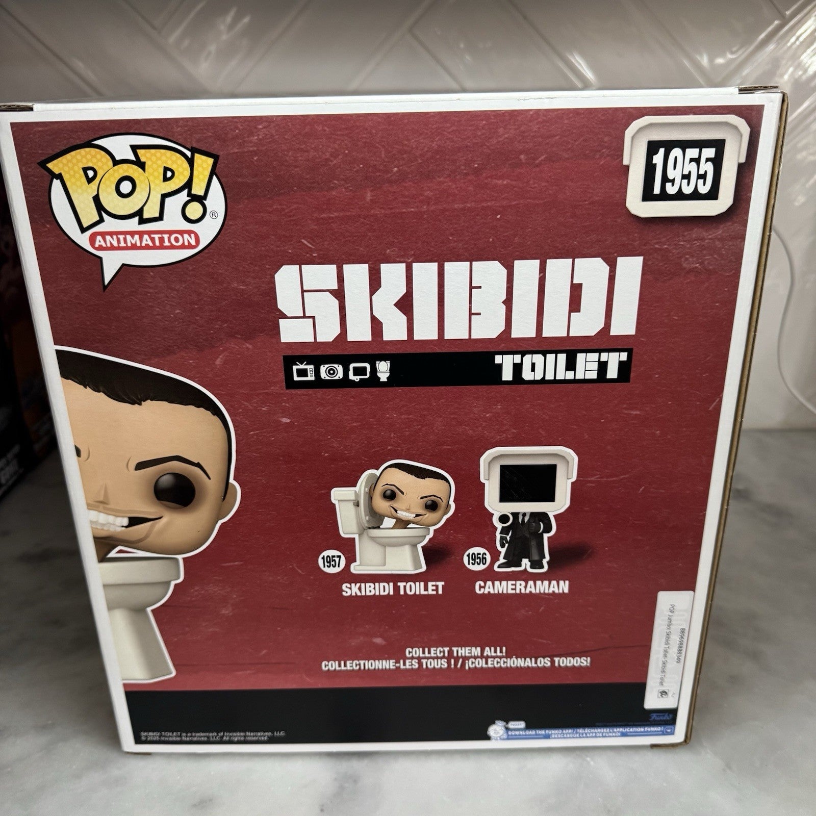 Funko Pop Skibidi Toilet #1955 10” Super Sized Vinyl Figure Animation New In Box
