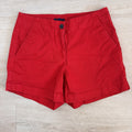 Nautica Red Chino Shorts Women’s Size 4 Classic Preppy Summer 