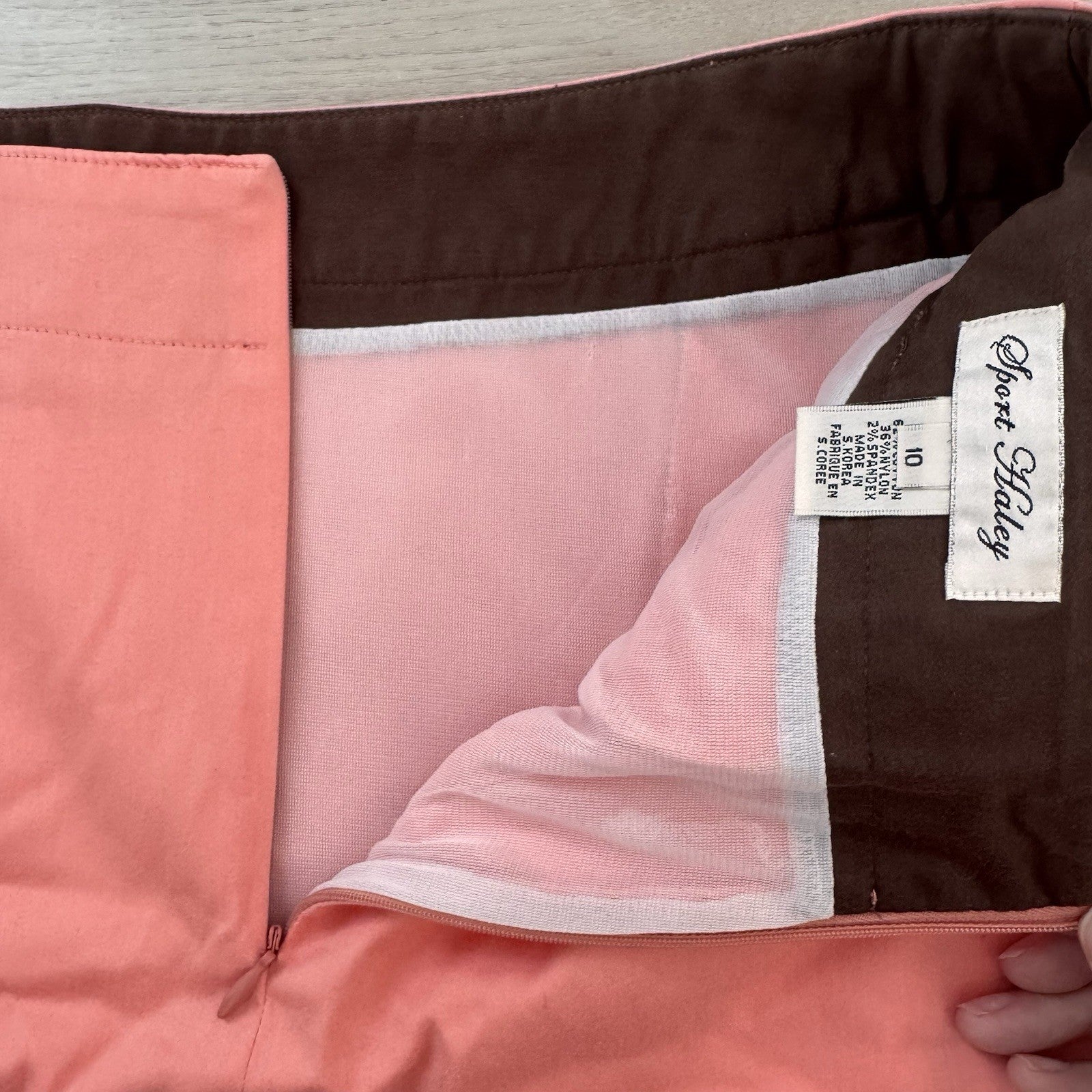 Sport Haley Women’s Golf Skort Sz 10 Coral Peach Stretch Skirt