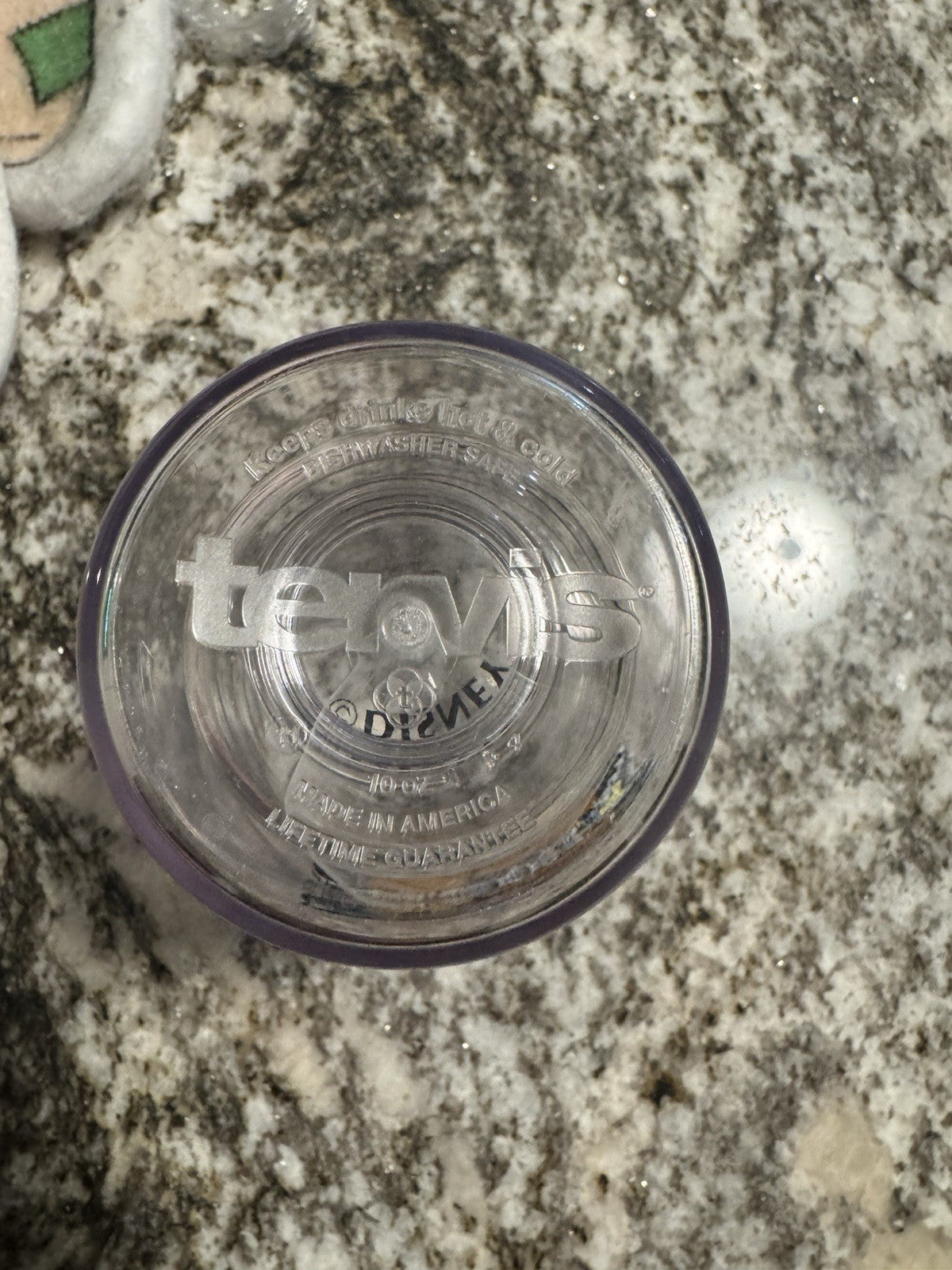 Vintage Walt Disney World Mickey Mouse Patch Clear Tervis Tumbler 10 oz