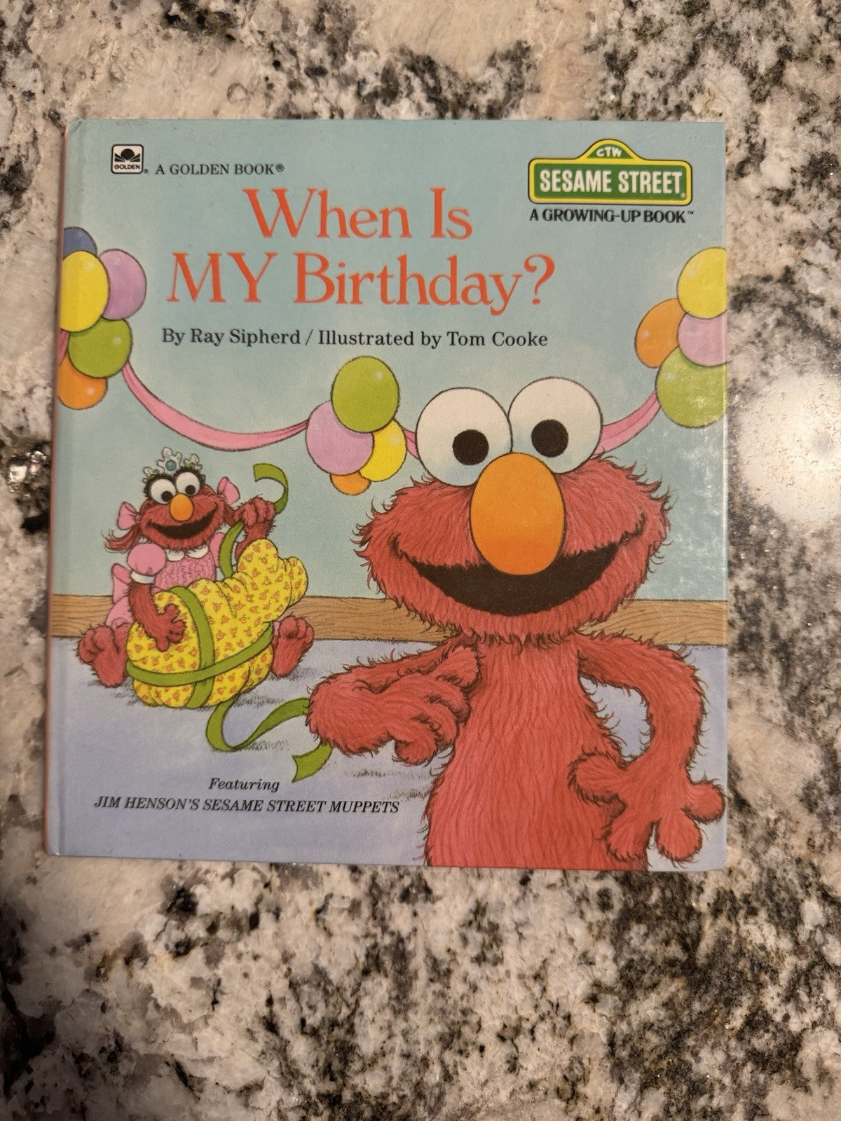 When Is MY Birthday? Sesame Street A Golden Growing Up Hardcover Book, 1988