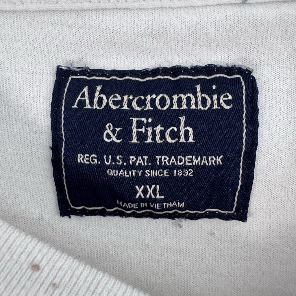 Abercrombie & Fitch Men’s XXL White Paint Splatter Pocket Long Sleeve Shirt