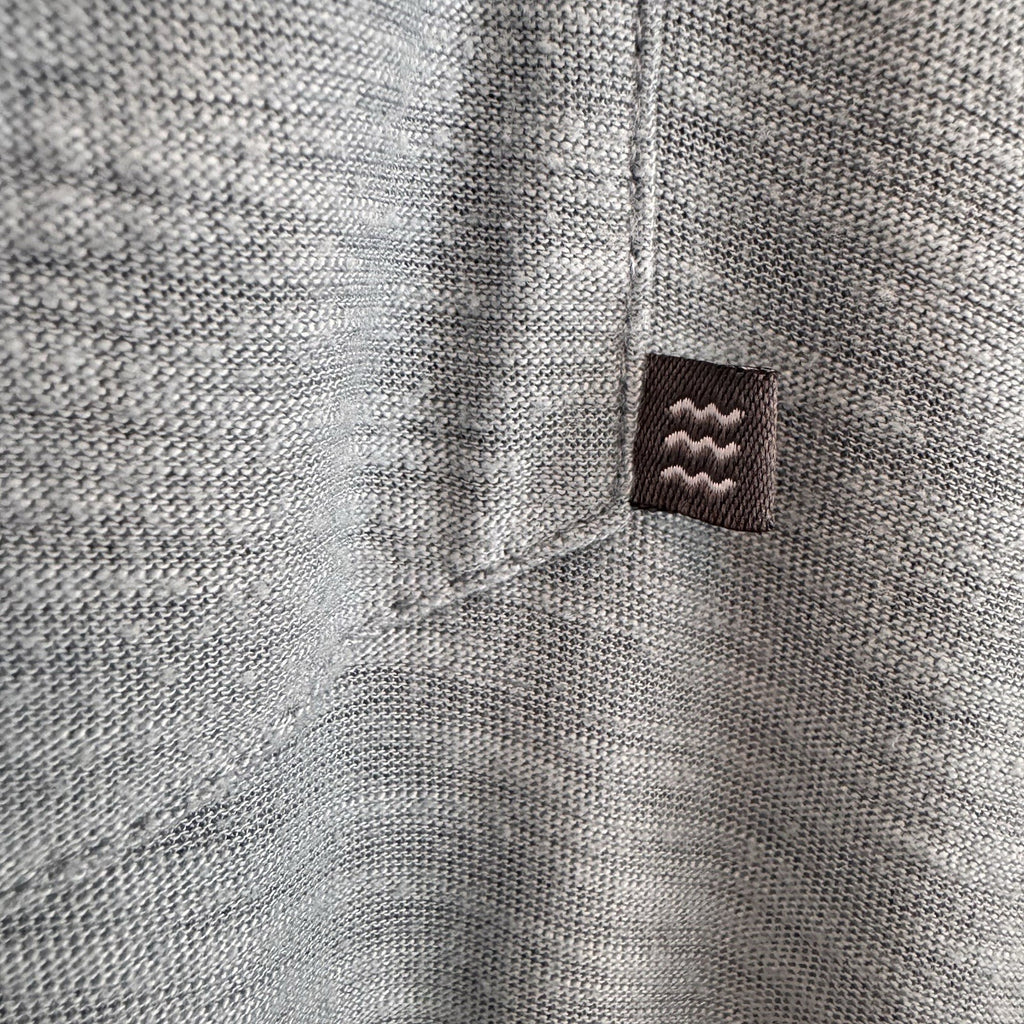 Free Fly Bamboo Performance Polo Shirt Men’s Small Blue Heathered Pocket
