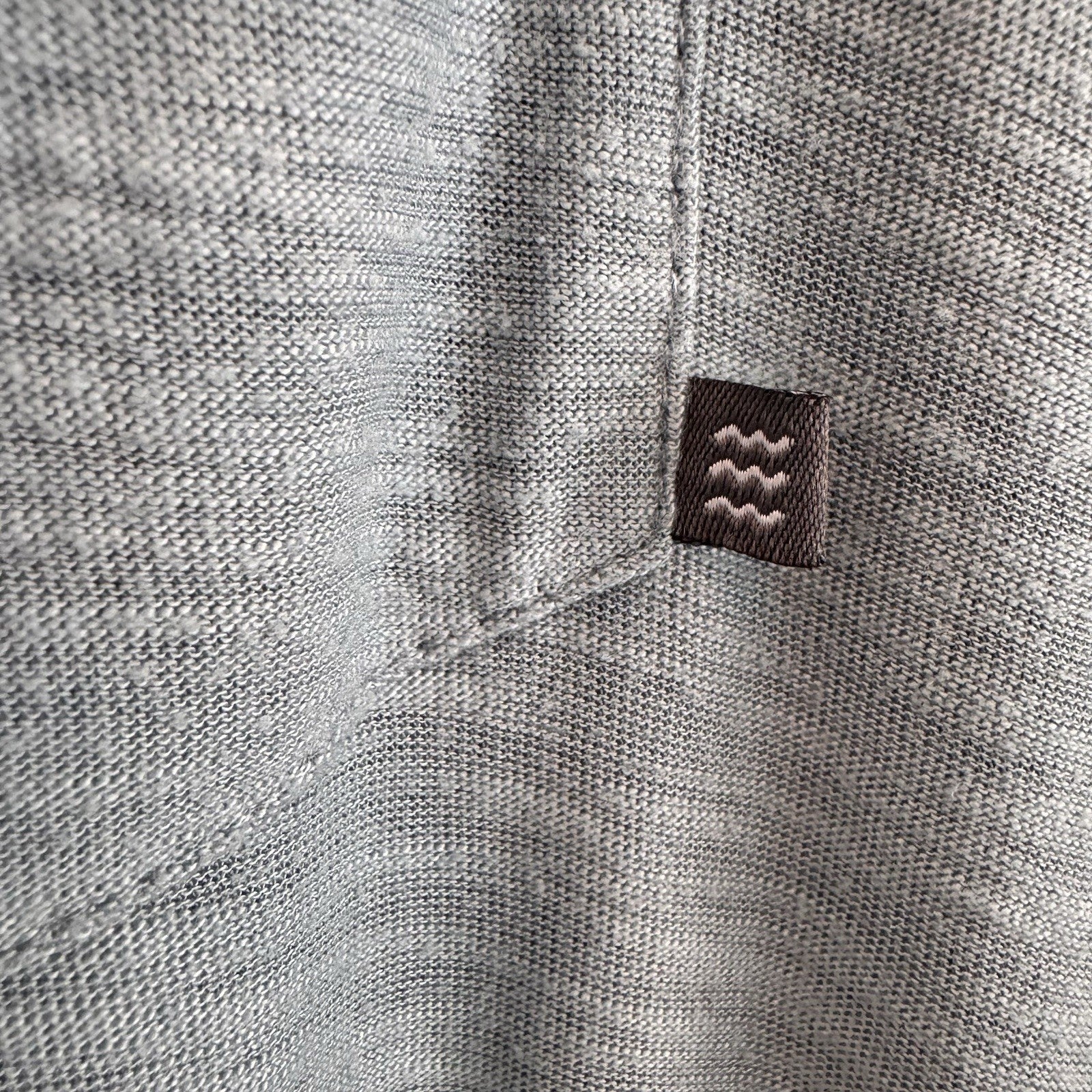 Free Fly Bamboo Performance Polo Shirt Men’s Small Blue Heathered Pocket