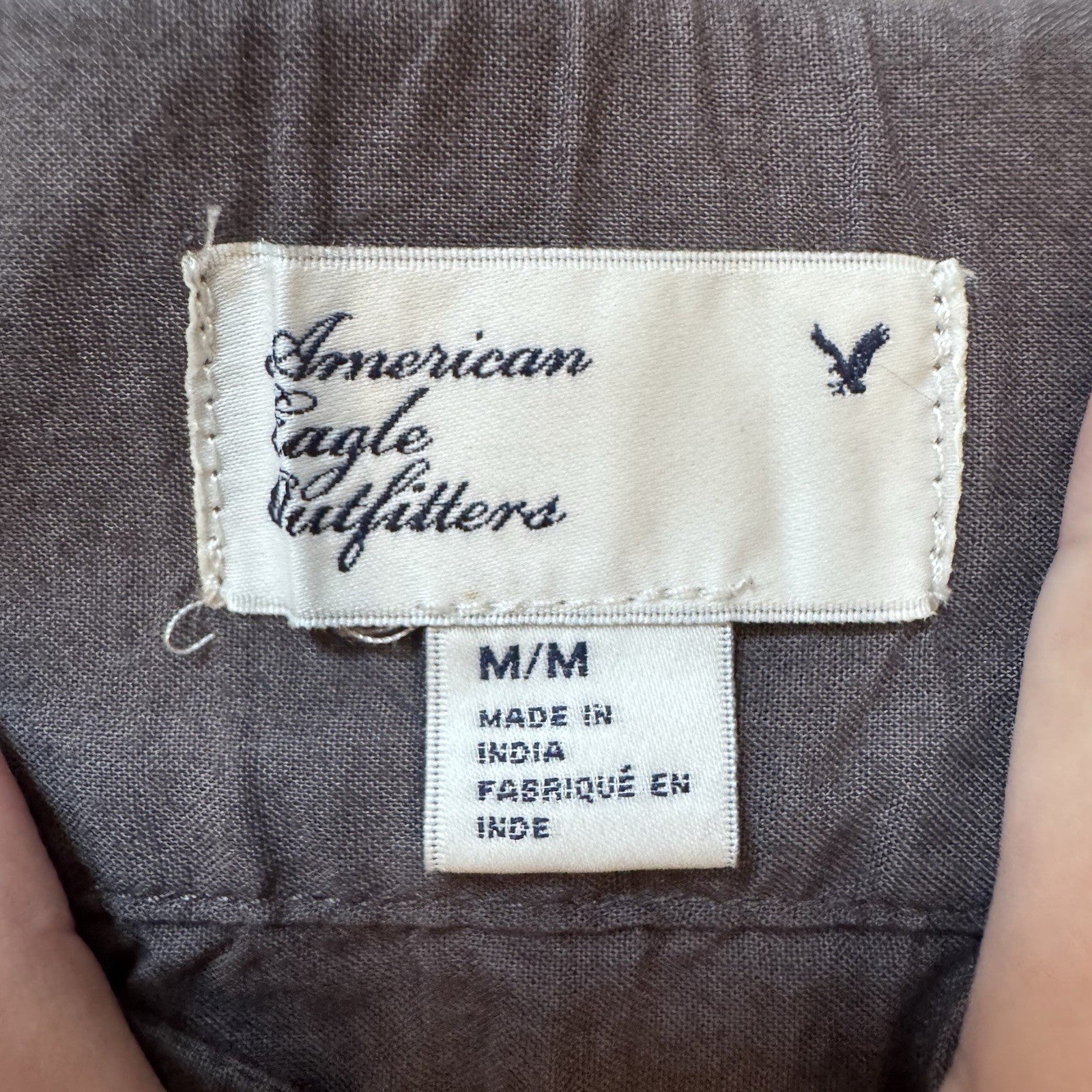 AEO American Eagle Embroidered Skort Size Small Gray Pink Purple Boho