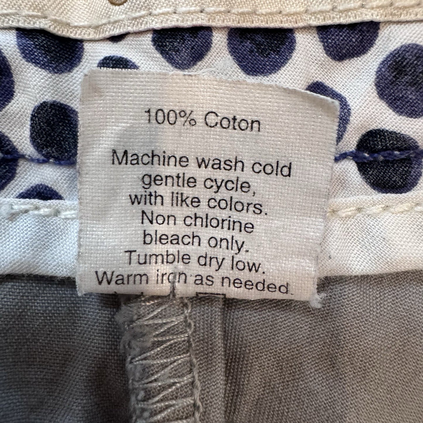 J.Crew Women’s Chino Broken-In Shorts Size 10  Blue/grey 100% Cotton Casual