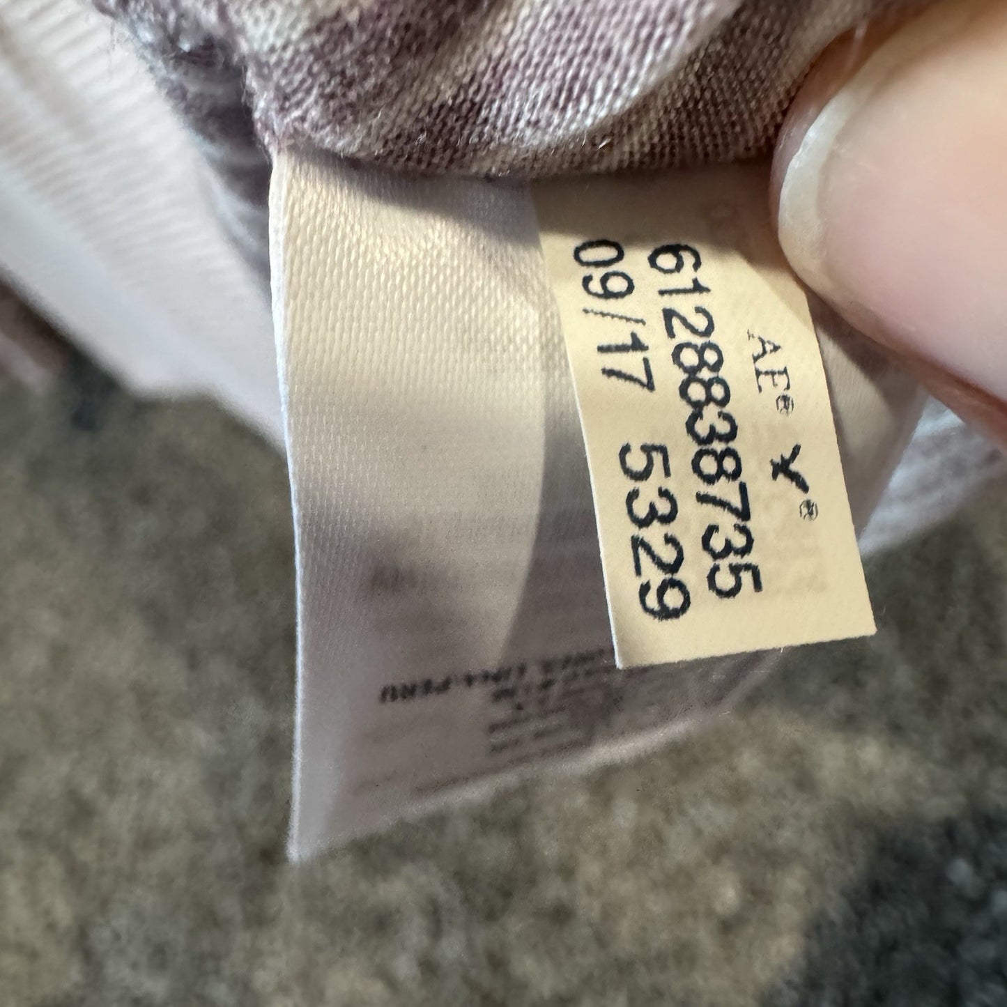 Soft & Sexy AEO Long Sleeve Striped V-Neck Top with Front Cutouts Women’s Size