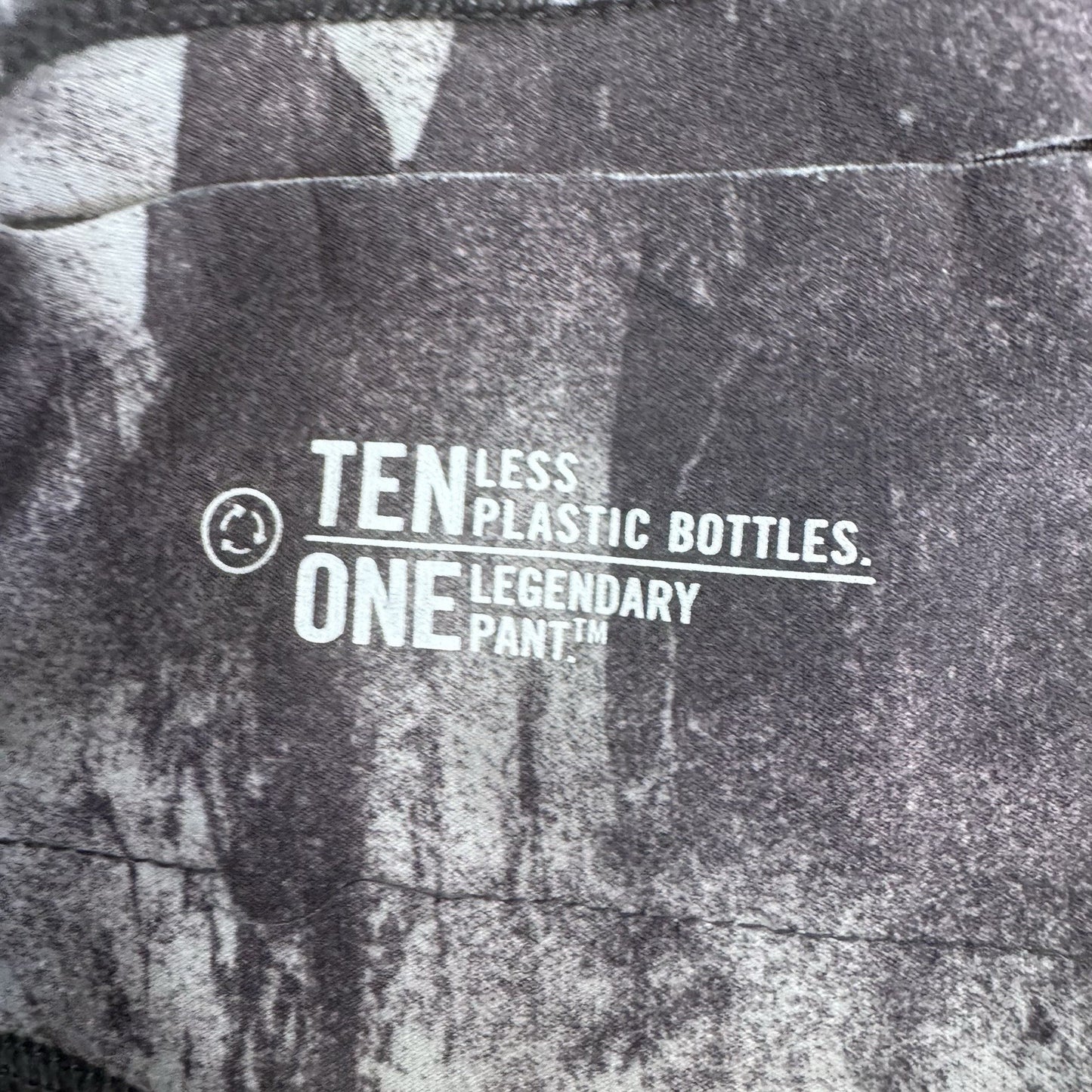 Nike Dri-Fit Leggings Women Small Gray Black Abstract Print Recycled Stretch 