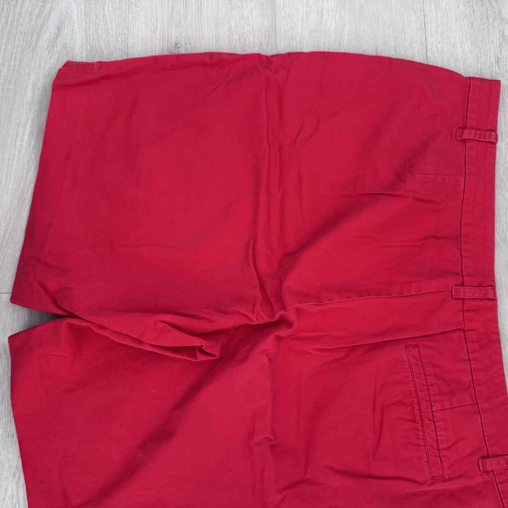 Women’s Lauren Ralph Lauren Red Bermuda Shorts Size 16 LRL Active Zip Pocket