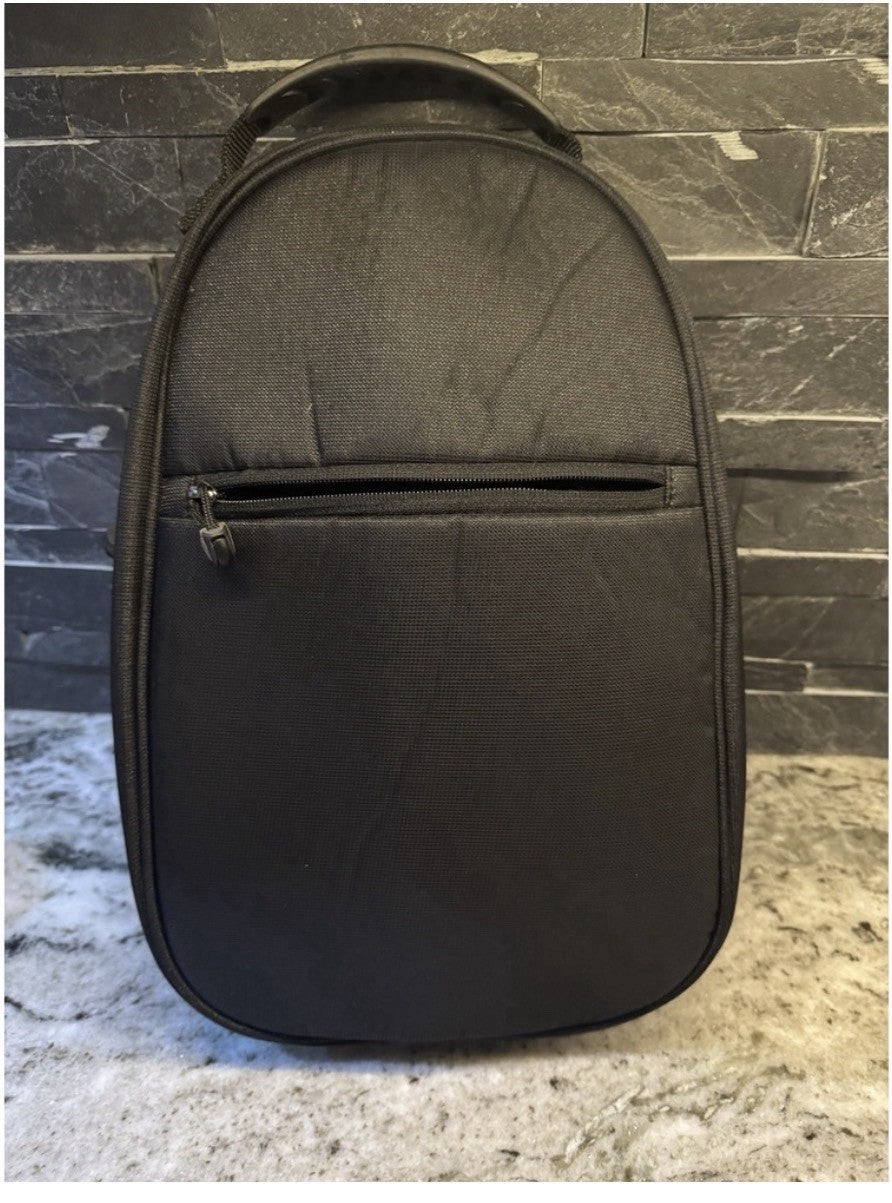 NIKE GOLF Travel Shoe Bag GRAY & BLACK Velvet Interior Vented Dual Zip