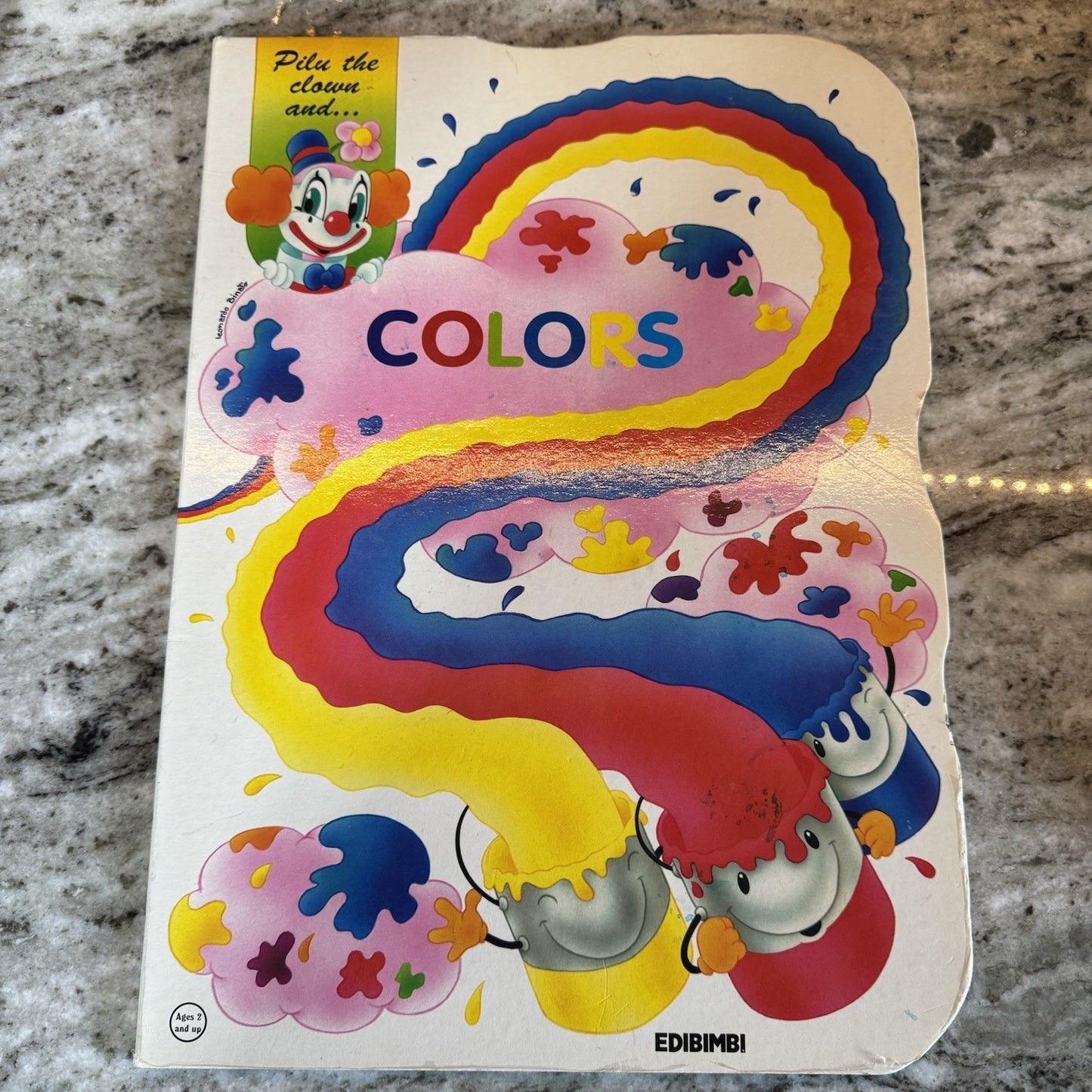 VTG PILU THE CLOWN SHAPES, NUMBERS & COLORS JUMBO SIZE  Book 1997 Set of 3 Books