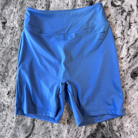 Gymshark Shorts Womens XS Blue GS Power High Waisted Scrunch Butt Fitted