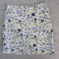 J Jill Women’s Live In Chino Floral Mini Skirt 2P Cotton Stretch