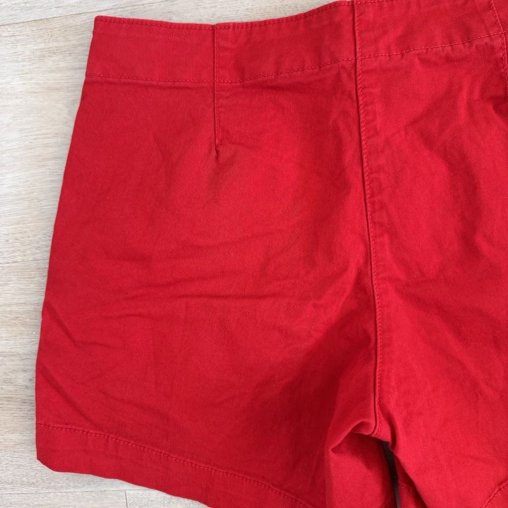 Nautica Red Chino Shorts Women’s Size 4 Classic Preppy Summer 