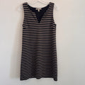 Banana Republic Dress Womens Small Striped V-Neck Sleeveless Lined Stretch Knit